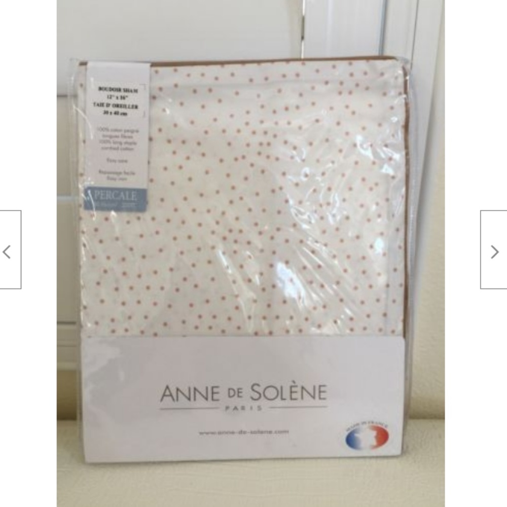 ANNE DE SOLENE REFLETS NUDE BOUDOIR SHAM